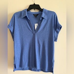 Banana Republic - Women’s Blue Short Sleeve  Shirt